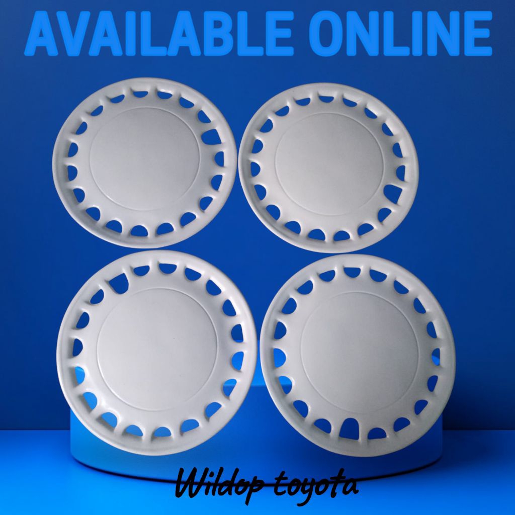 (1set) wildop Ring13 putih dan silver wheel dop Ring 13   model Toyota T120SS l300 pickup