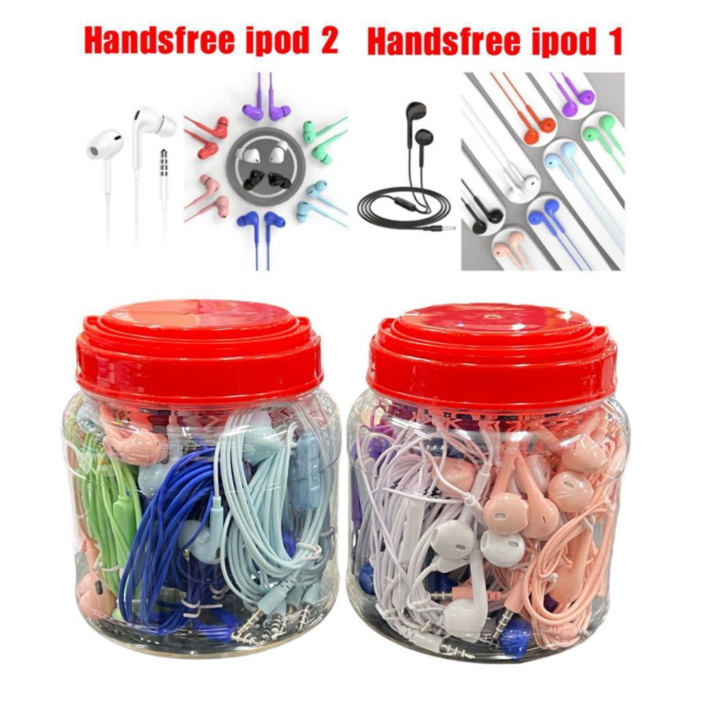 Headset + Mic  Macaron (1Toples=25pcs)