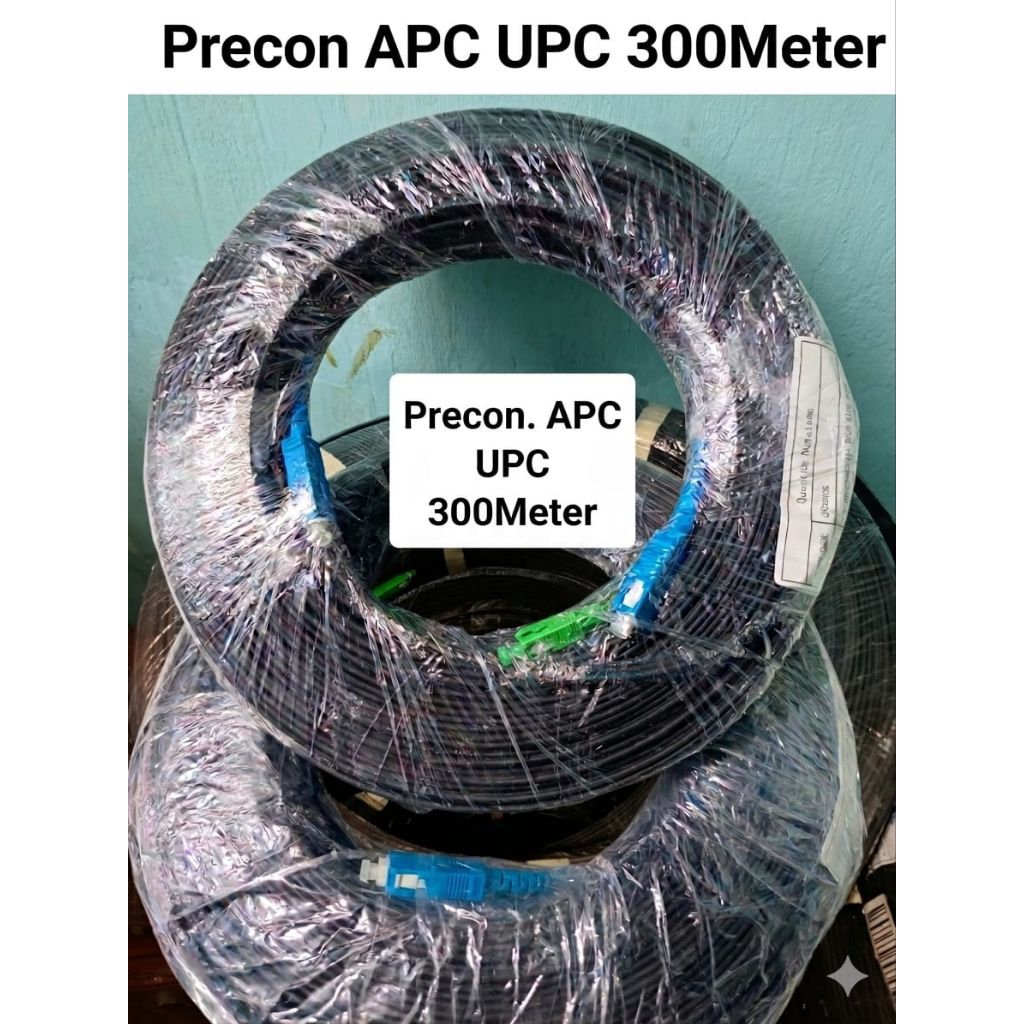 KABEL FIBER OPTIK PRECON 300METER APC UPC