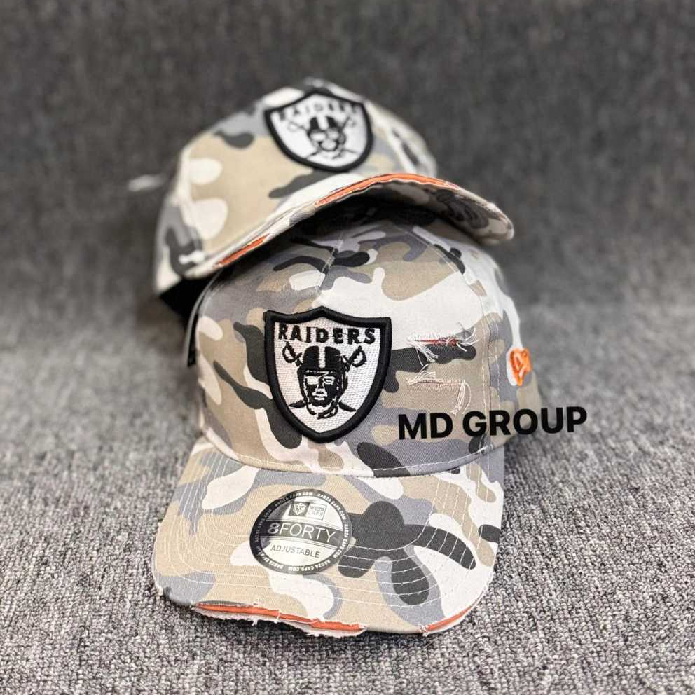 Topi Baseball Urban Camo Cap RAIDERS Loreng Grey Terbaru - Topi Camo Distro Pria Wanita Kekinian
