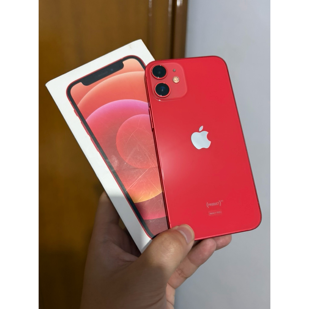 iPhone 12 Mini Product RED 128GB Ex iBox Fullset Mulus No Minus
