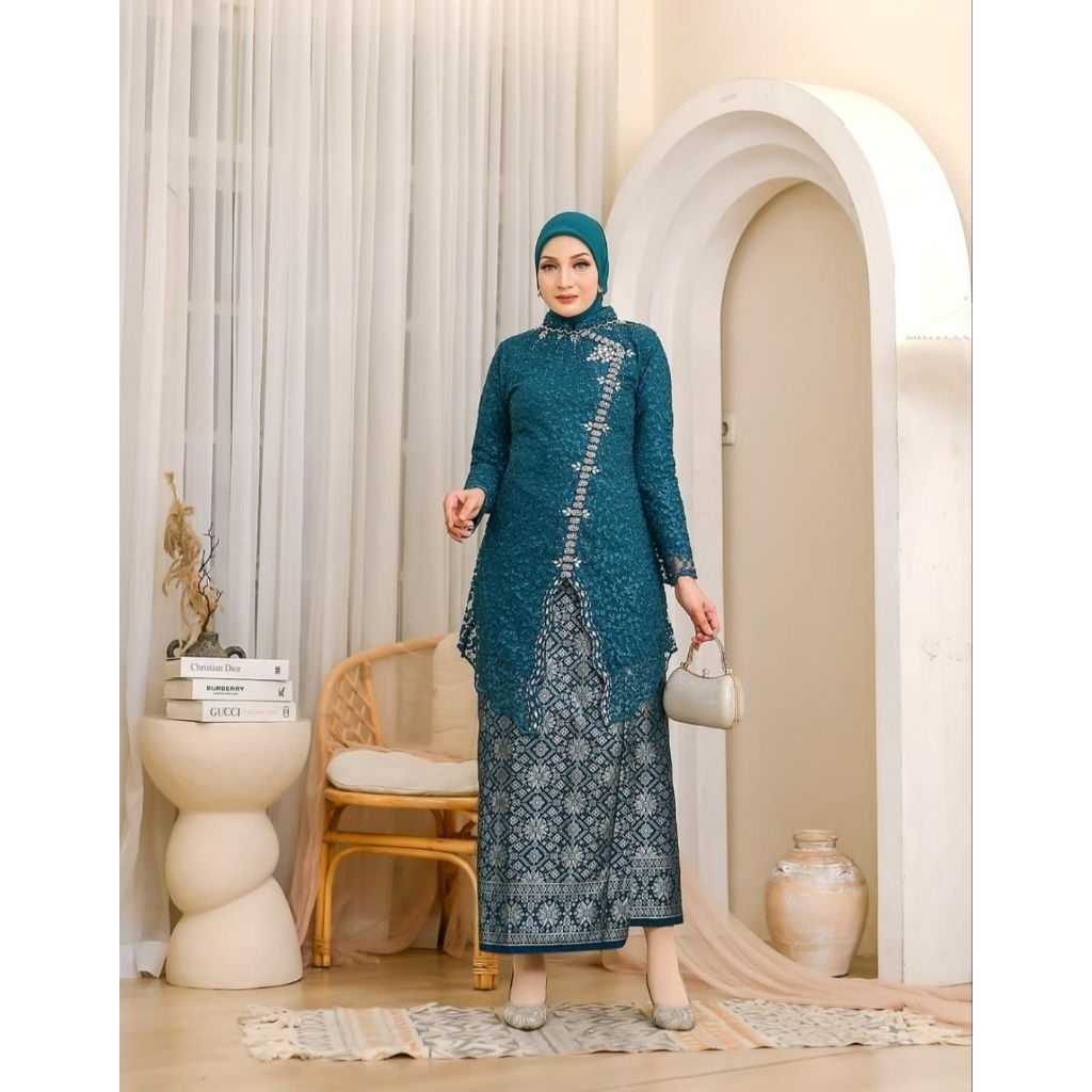 SAKURA SET TULLE PAYET KEBAYA PESTA KONDANGAN MEWAH KEKINIAN TERBARU KEBAYA KONDANGAN PAYET ROK SONG