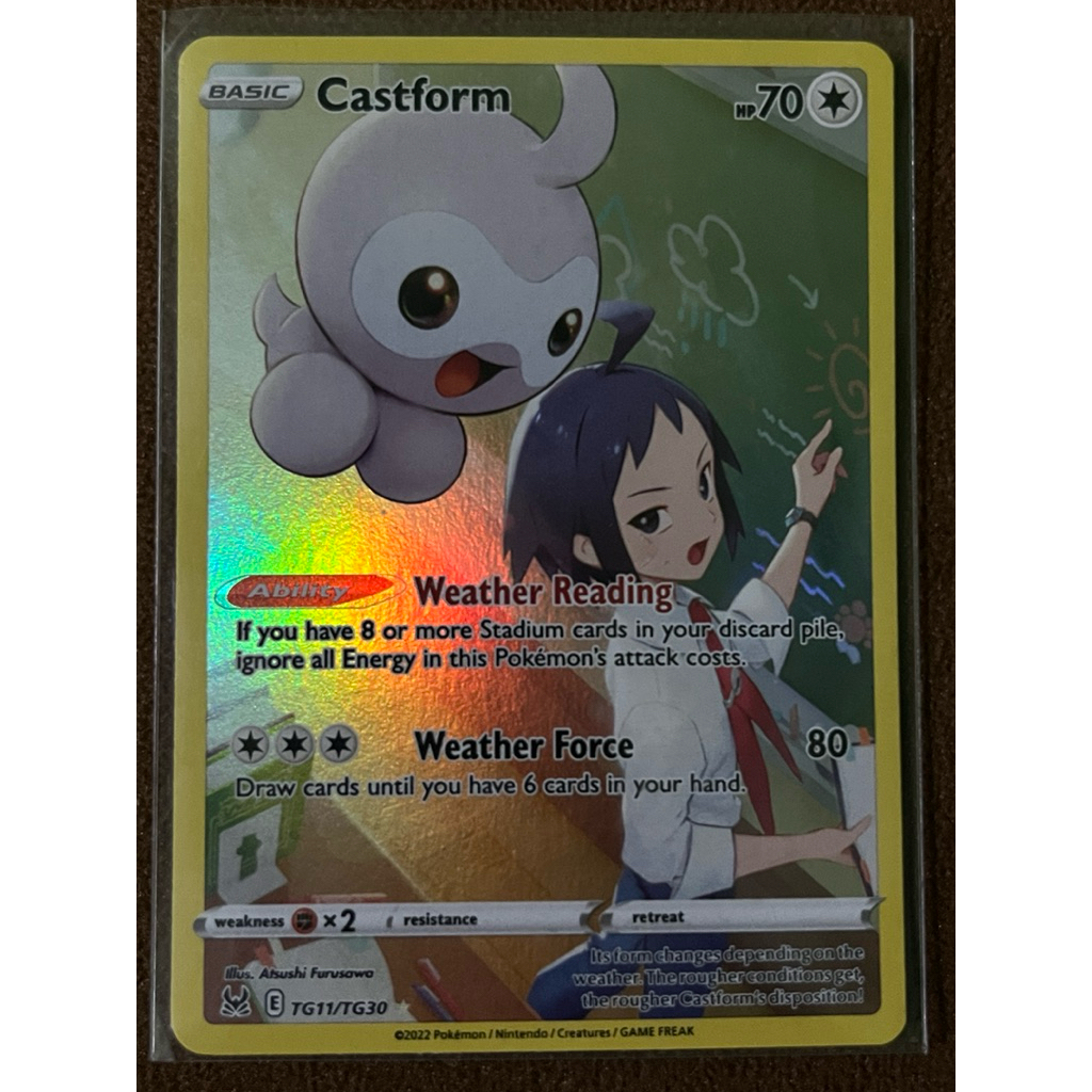 KARTU POKEMON CASTFORM CHR HOLO TG11/TG30 ENGLISH