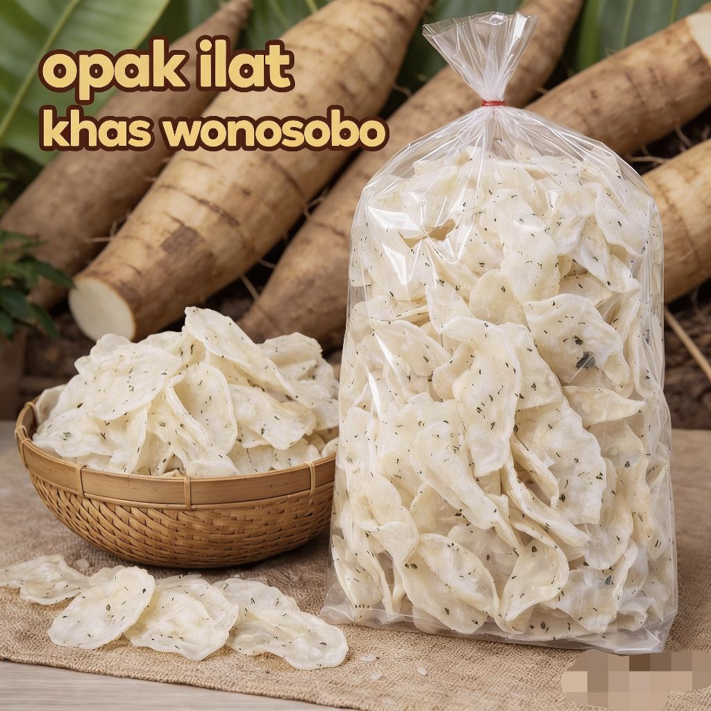 Opak singkong opak ilat mentah full kucai enak