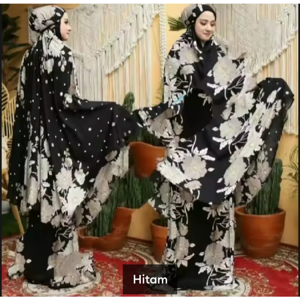 Mukena Motif Motif Bunga Katun Premium Mukena Motif Dewasa Terlaris