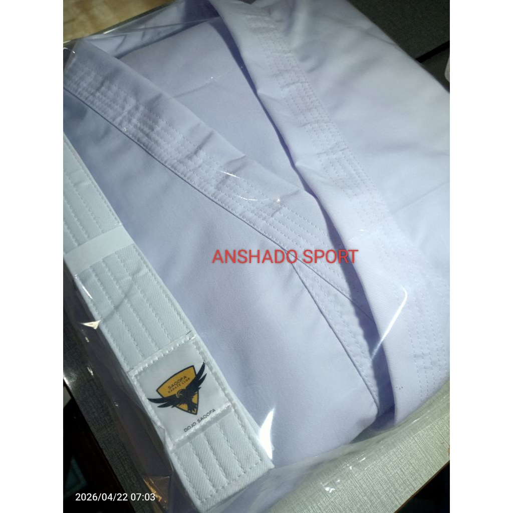 Seragam karate pemula - custom label dojo