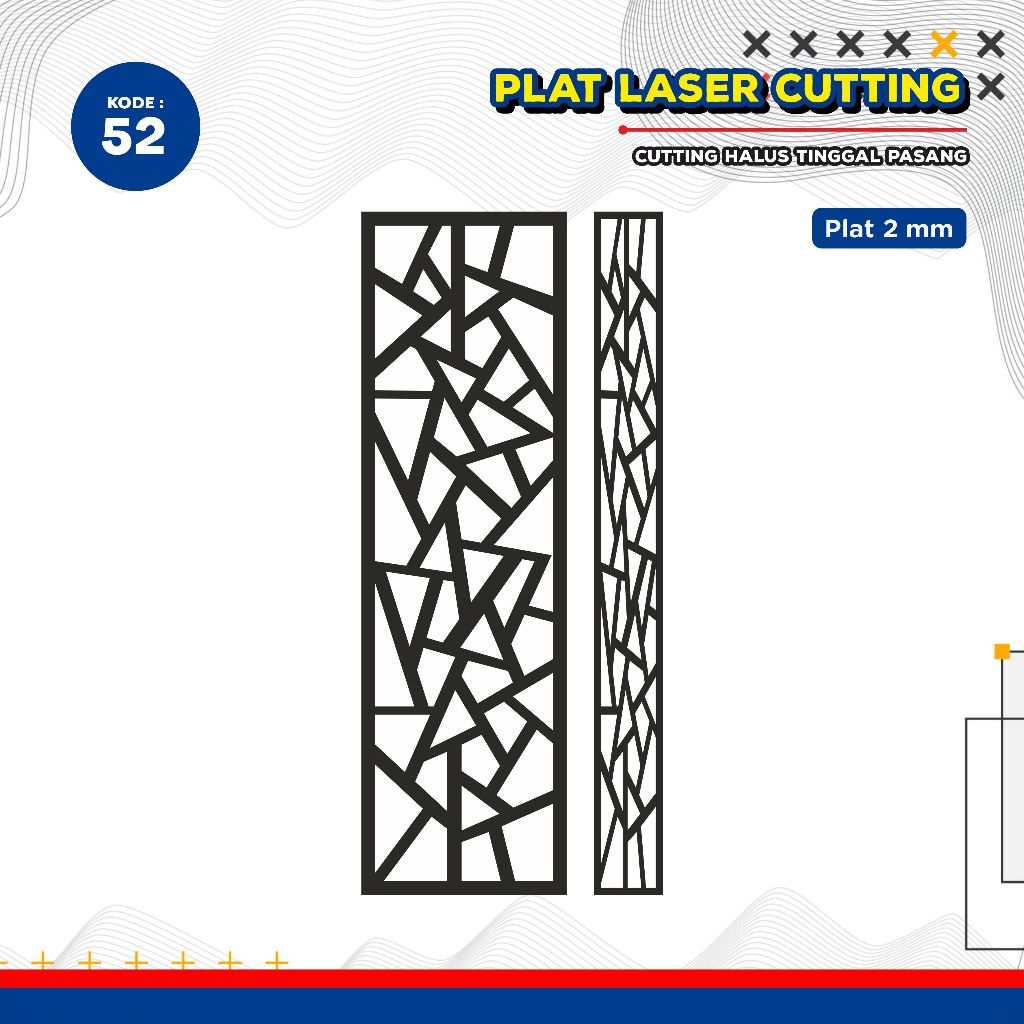 Krawangan Plat, Pintu Besi, Pintu Plat, Krawangan Pagar, Laser Cutting, Laser Plat Pagar, Ornamen Pa
