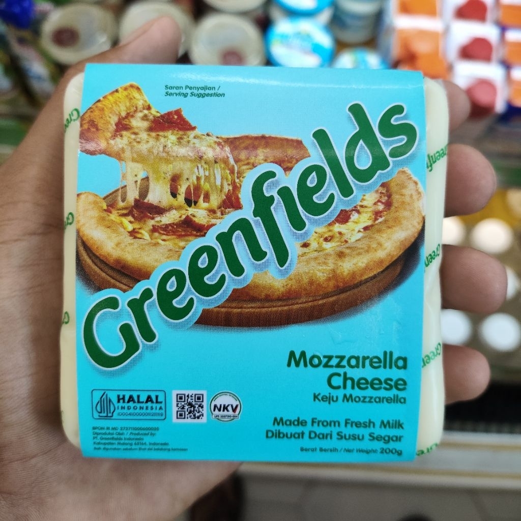 Greenfields mozzarella cheese - keju Mozarella greenfields 200gr