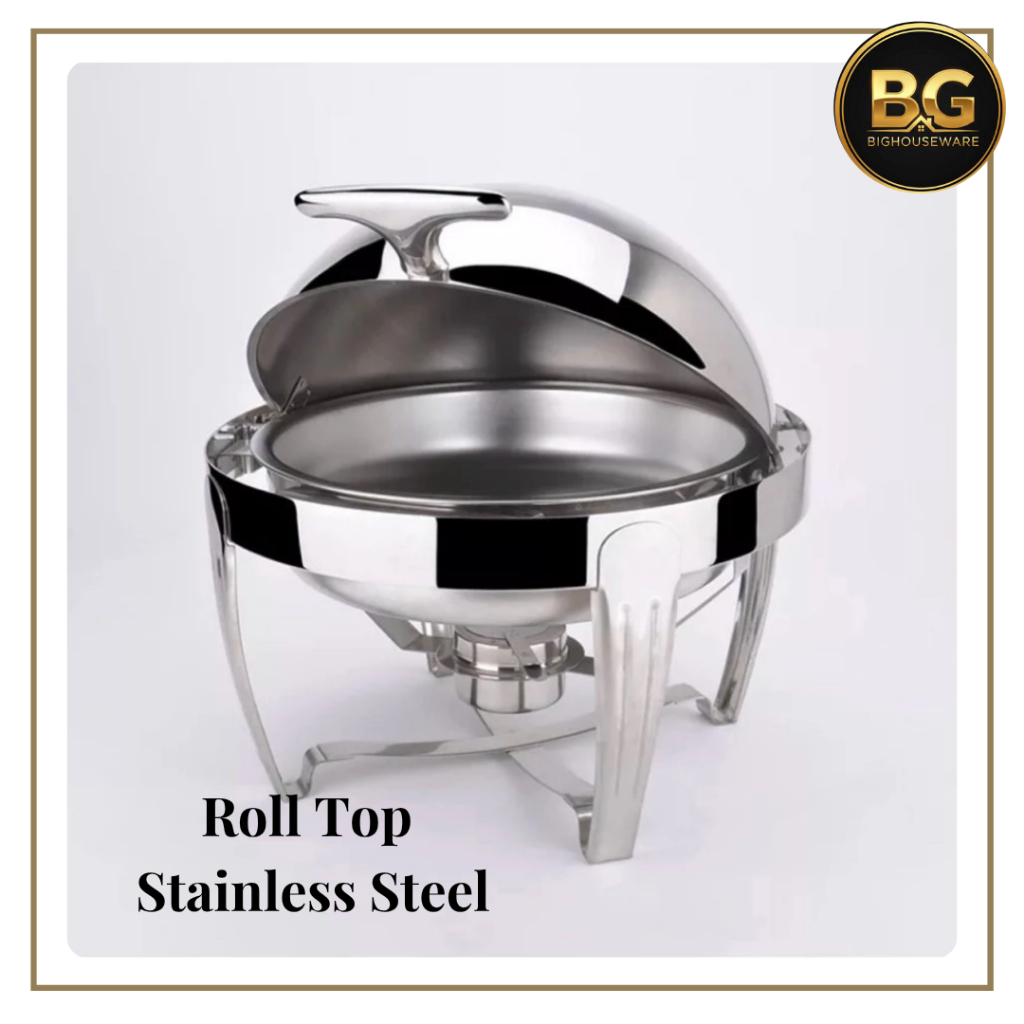 BG - Roll Top Prasmanan Stainless 6 Liter / Tempat Makan Prasmanan