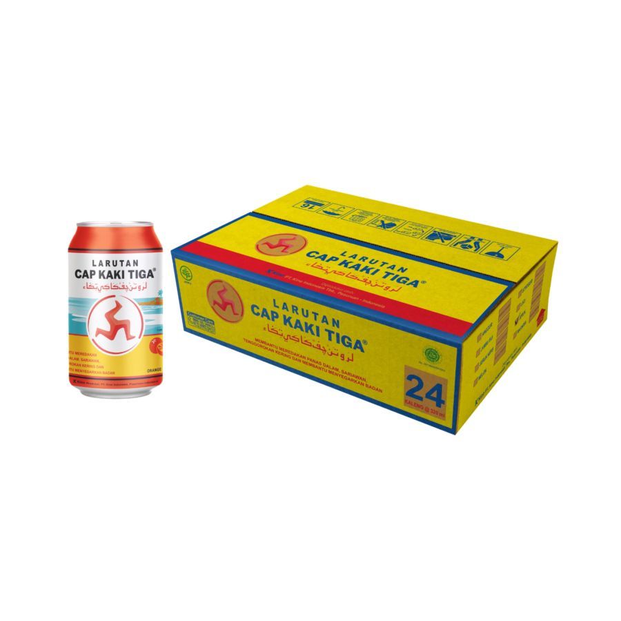 Larutan Cap Kaki Tiga Jeruk Dus 24pcs x 320ml 1dus