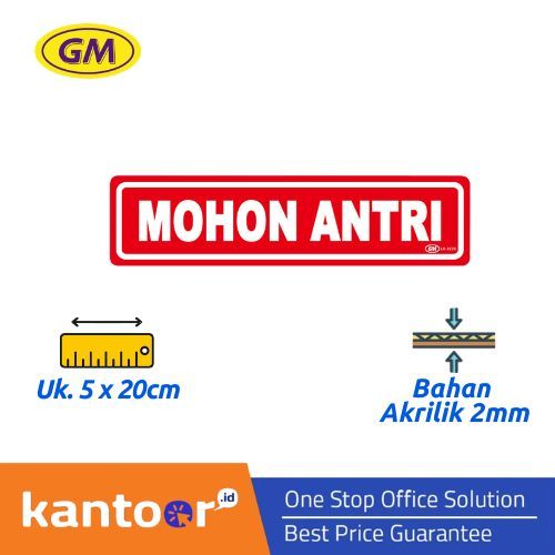 GM LABEL MOHON ANTRI LK-222 KECIL WARNA