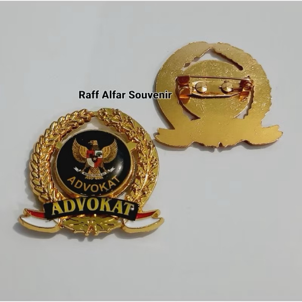 Pin Bros Logo Garuda Advokat Pin Padi Kapas Garuda Advokat Kuningan Peniti/Magnet