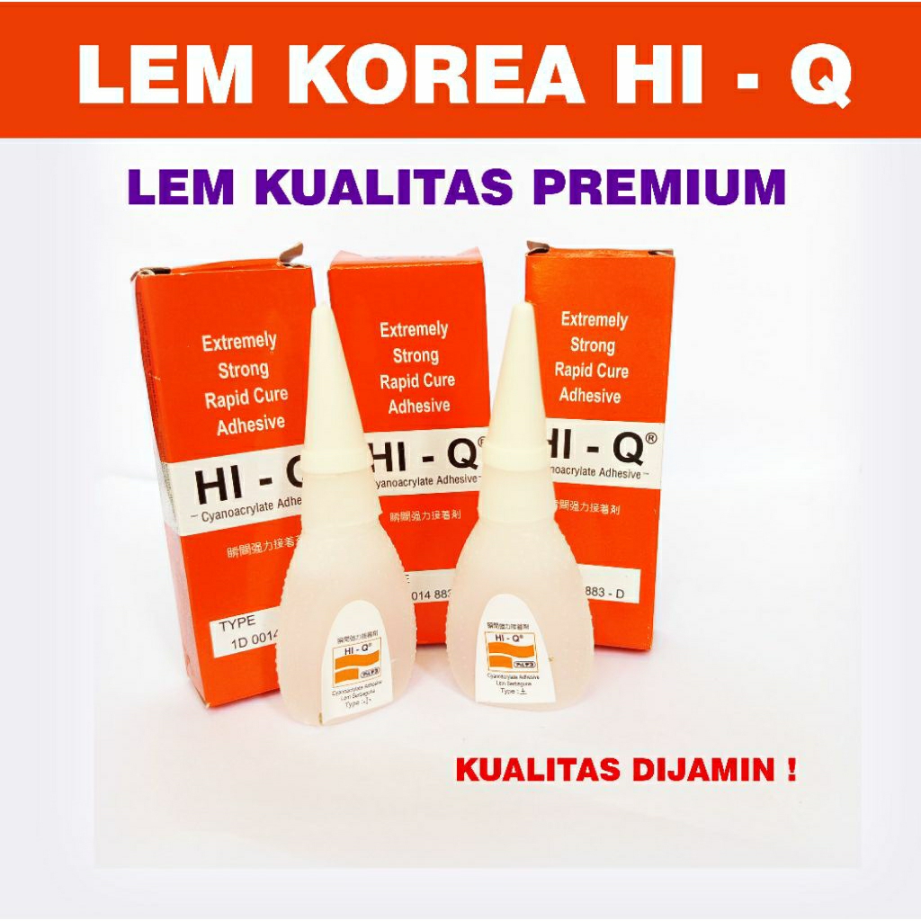 Lem HiQ lem korea serbaguna hiqi lem besi premium hi q
