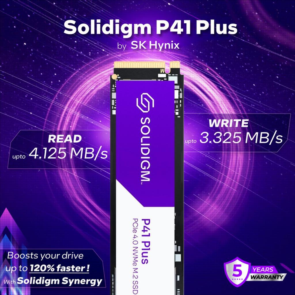 SOLIDIGM P41 PLUS 512GB / P41+ BY SK HYNIX 512GB NVME Gen4x4 SSD