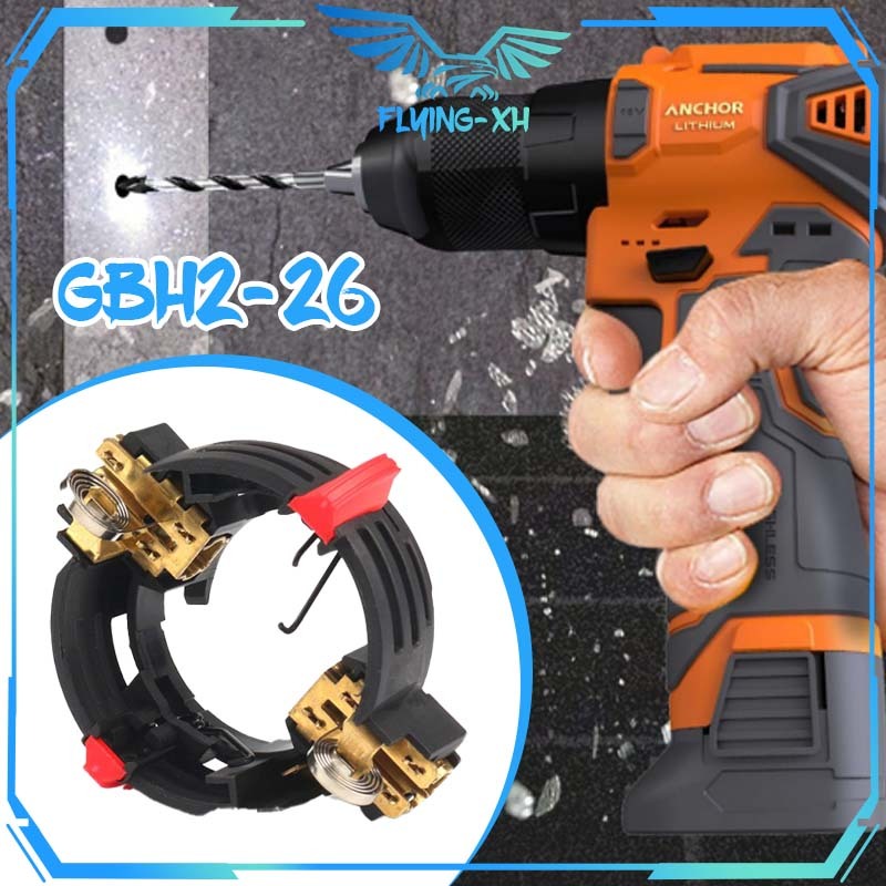 Mesin Bor Rotary Hammer GBH 2-26 Brush Holder Rumah Carbon Brush Carbon Brush Bor Listrik Mesin Bor 