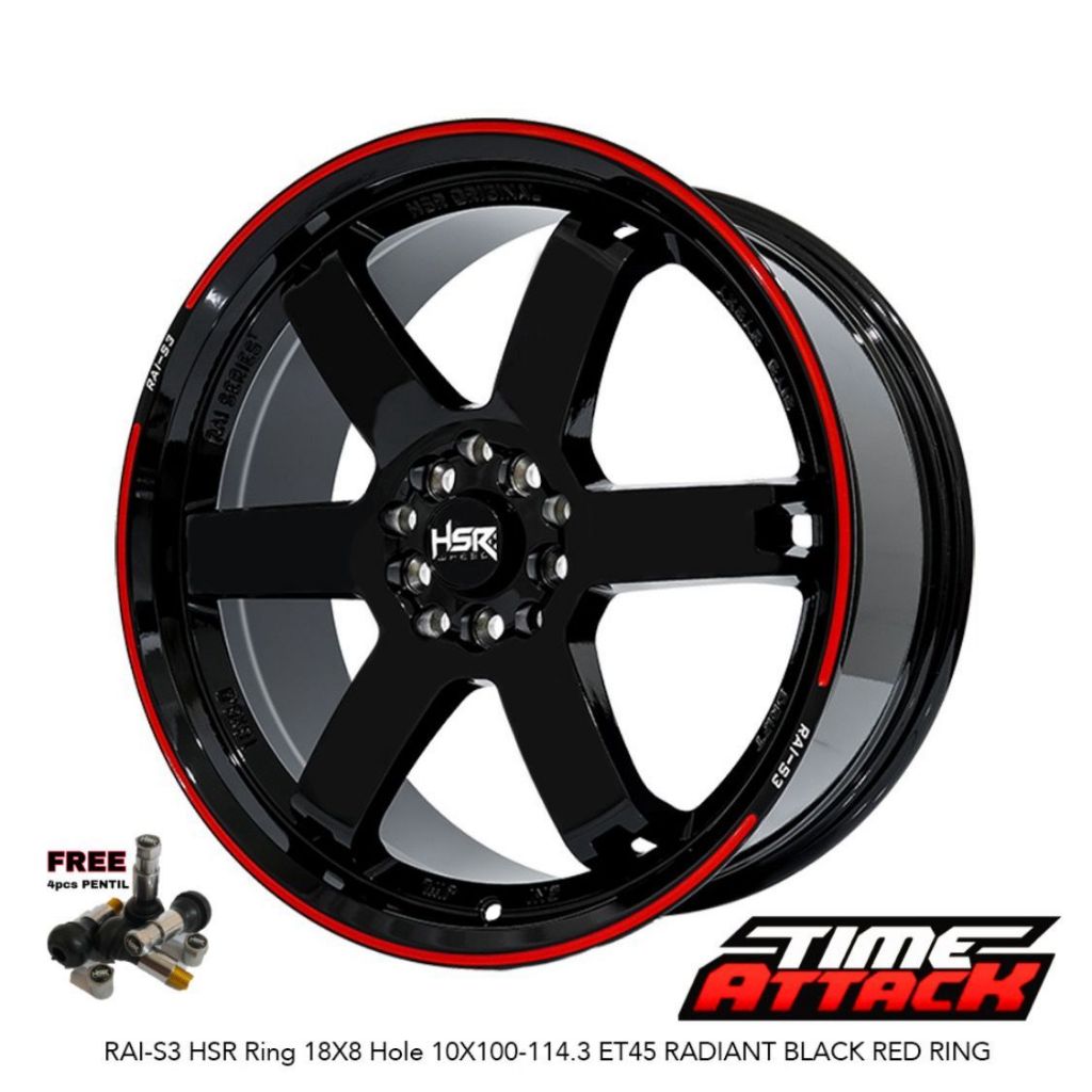 Velg Mobil Xpander R18 HSR Wheel Rai S3 Velg HSR Ring 18
