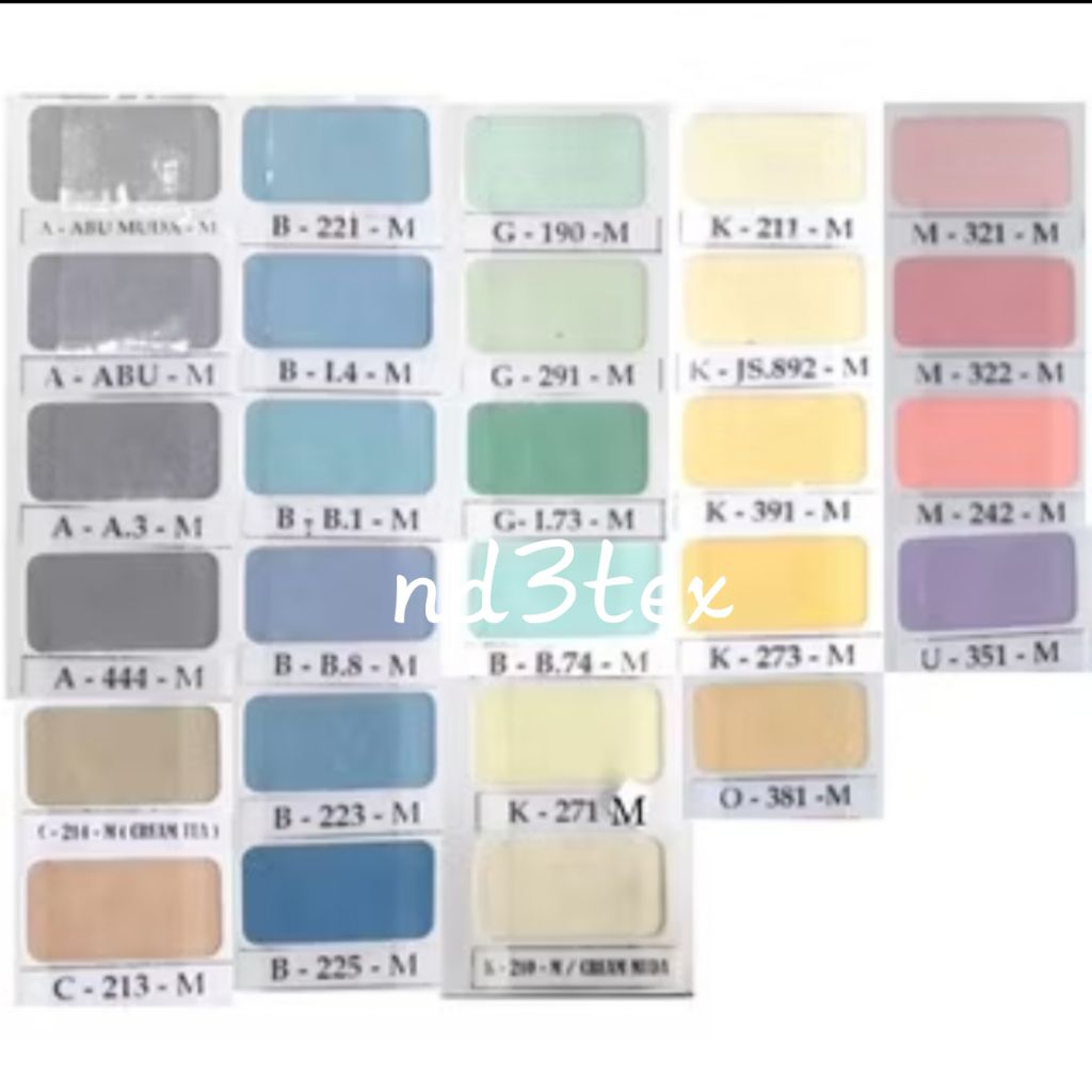 Kain Oxford Sari Warna / Warna Muda / Kain Sari Warna Swaichi lebar 1.15m