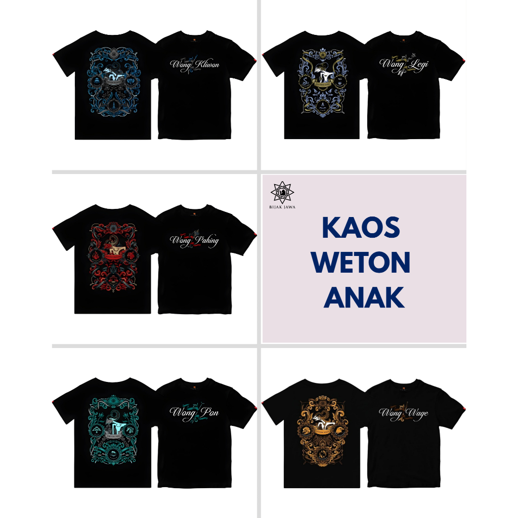 BIJAK JAWA Kaos Anak Weton