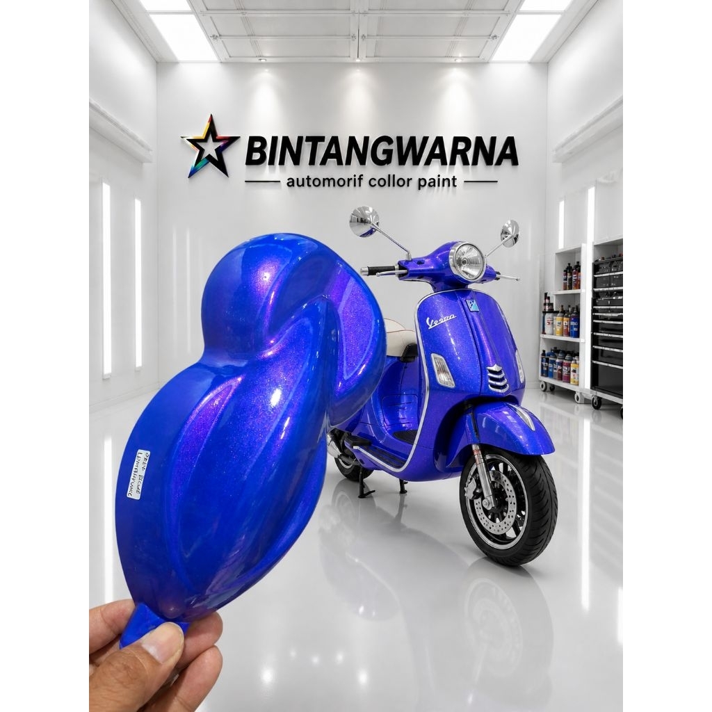 cat warna blue oreo lembayung purple cat blue mutiara ungu cat biru xiralic ungu cat biru lembayung 