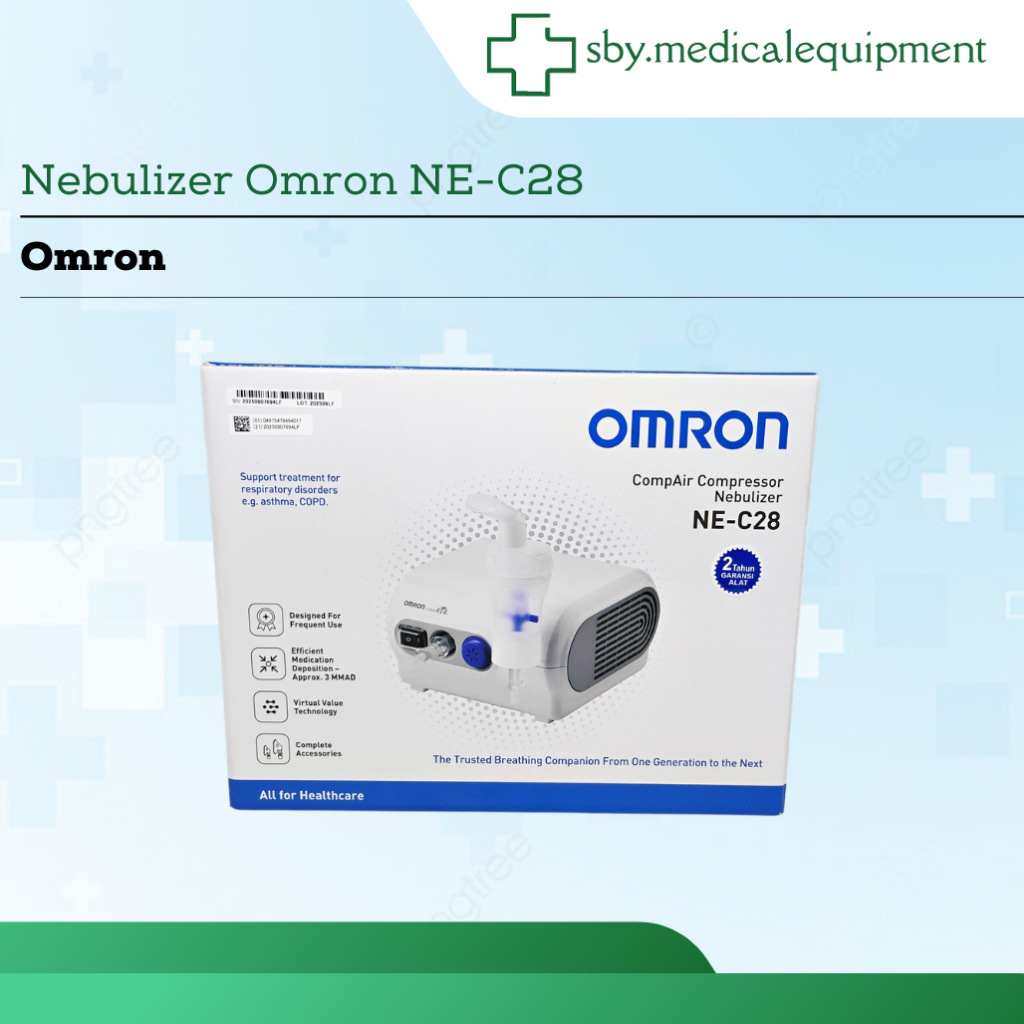 Nebulizer Omron NE-C28 Alat Uap Terapi Pernafasan Mesin Nebulizer Omron NE C28 Original
