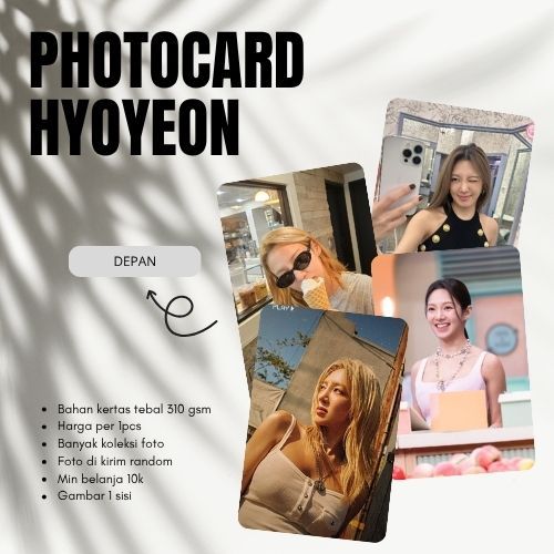 [1PCS] PHOTOCARD HYOYEON | PHOTOCARD KPOP | PHOTOCARD DRAKOR | PHOTOCARD DRACIN I PHOTOCARD UNOFFICI