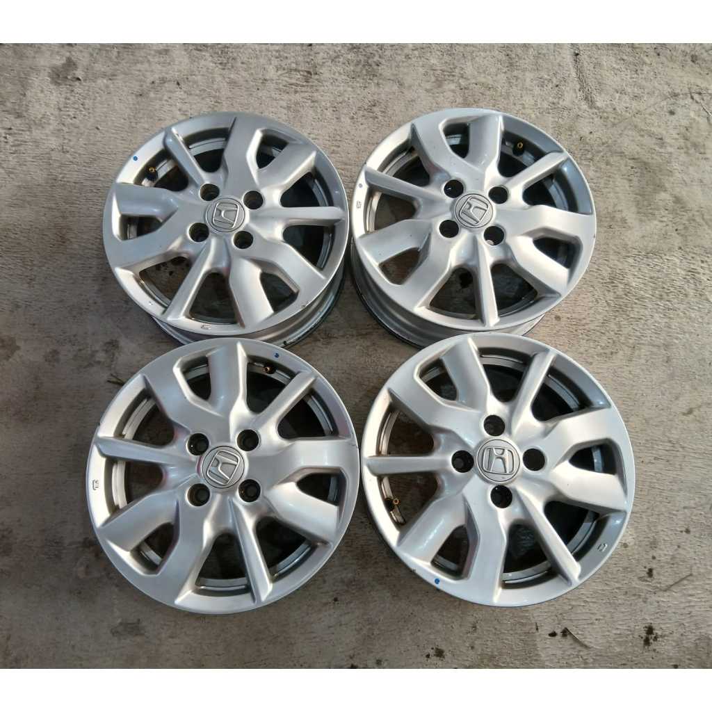 velg mobil bekas New Brio R14 pcd 4x100 cocok untuk New Brio E Satya Calya Sigra Jazz