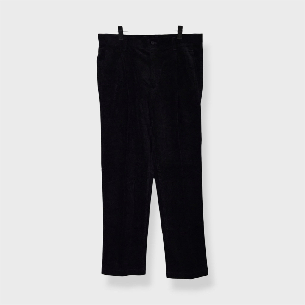 uniqlo celana corduroy hitam