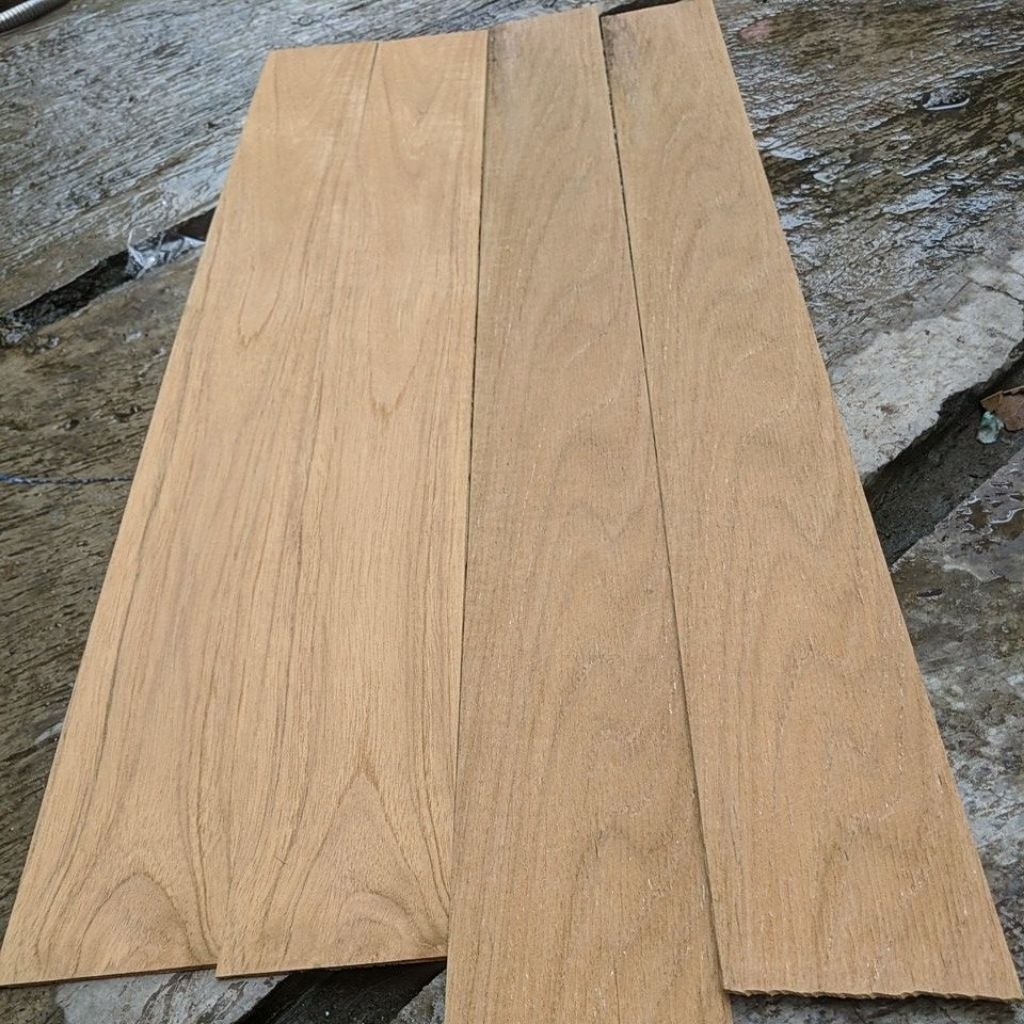 veneer kayu jati 2,5mm x 8 x 60-85 cm lamelas perhutani tpk jati galih
