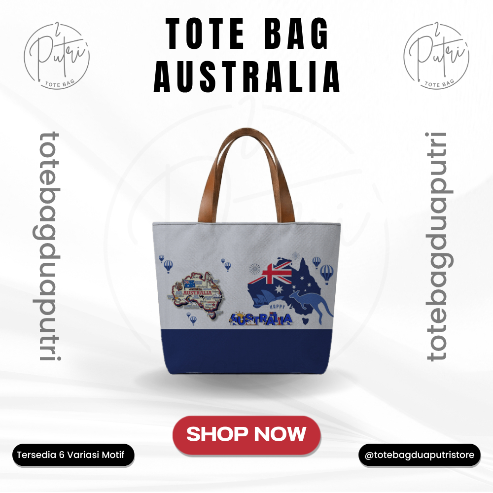 Tas Tenteng Souvenir Australia Sydney Bahan Kanvas Souvenir Australia