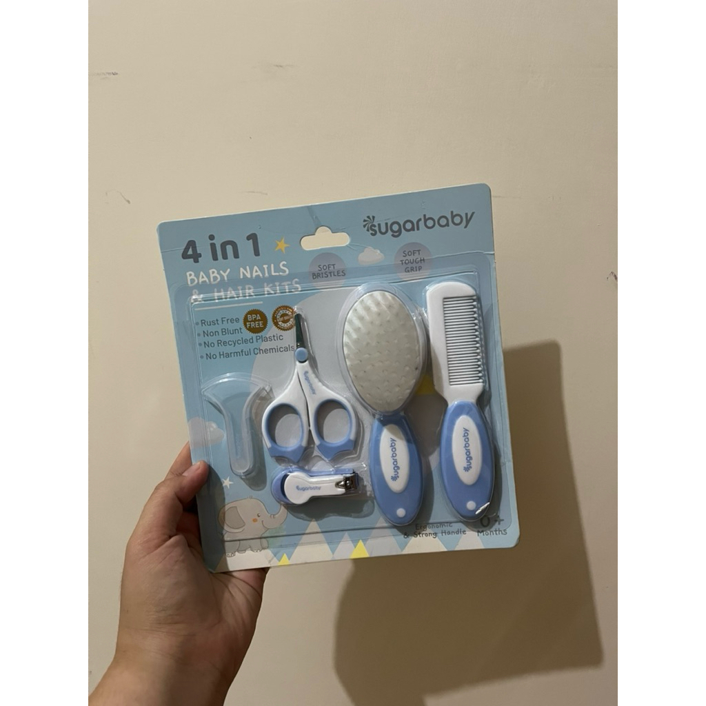 EX KADO  NEW SUGAR BABY 4in1 - 2in1 - 5in1 Baby Nail & Hair Kits [Perlengkapan Perawatan Kuku & Ramb