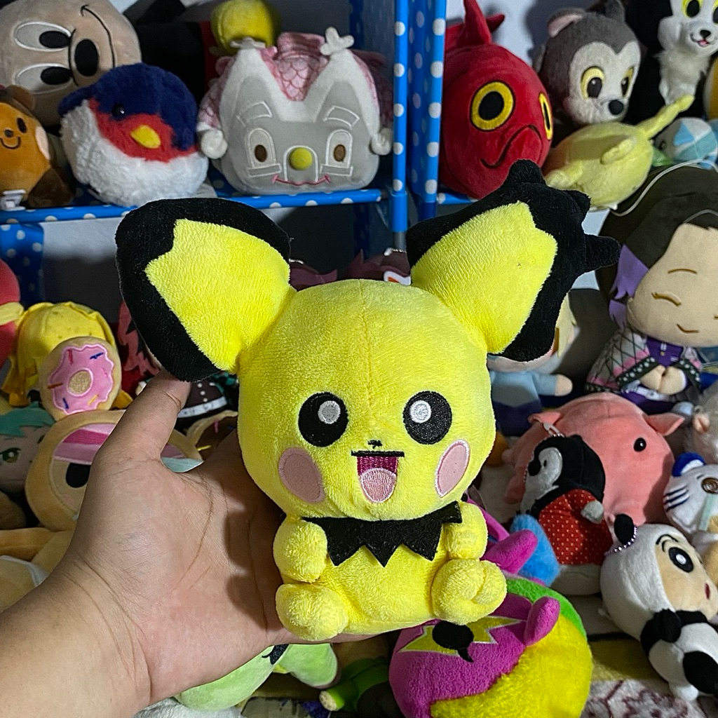 Pokemon Pichu Plush Boneka Pokemon Pichu Lucu