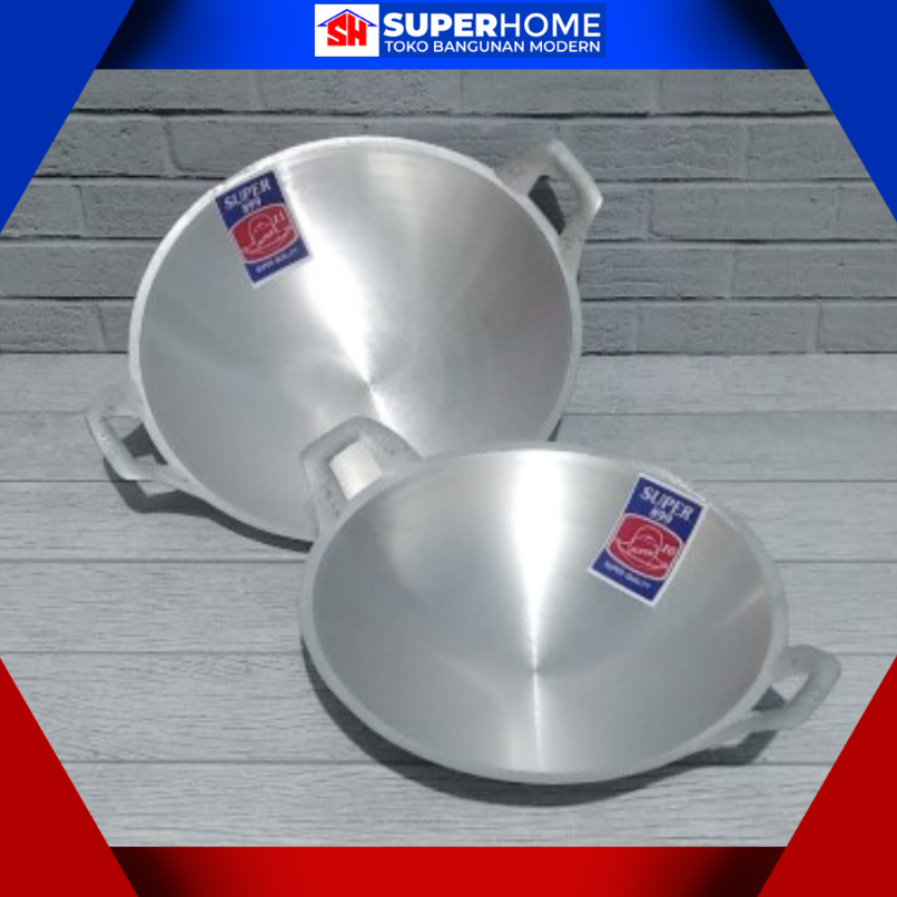 kuali super no  14 16 18 20 22 wajan penggorengan kuali