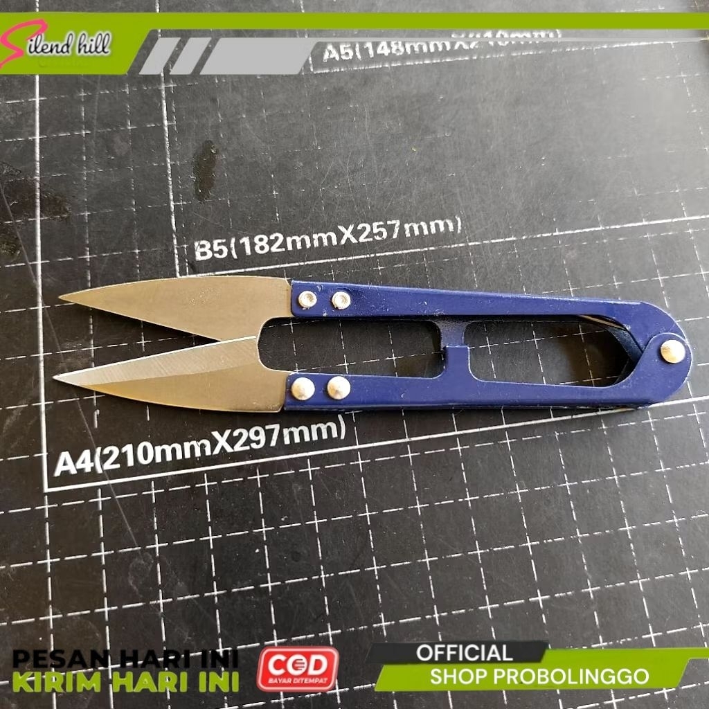 Gunting Cekris Benang Besar 12cm Tajam