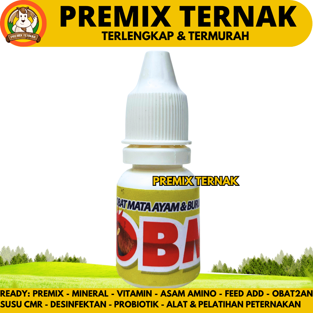 OBM Tetes Mata Ayam dan Burung 5ml - Tetes Mata Ayam - Perawatan Mata Burung Ayam Aduan & Unggas