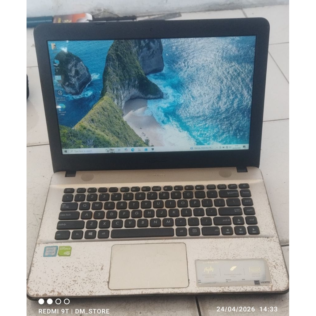 laptop Asus X441UUB i3 6006 NVIDIA siap pakai
