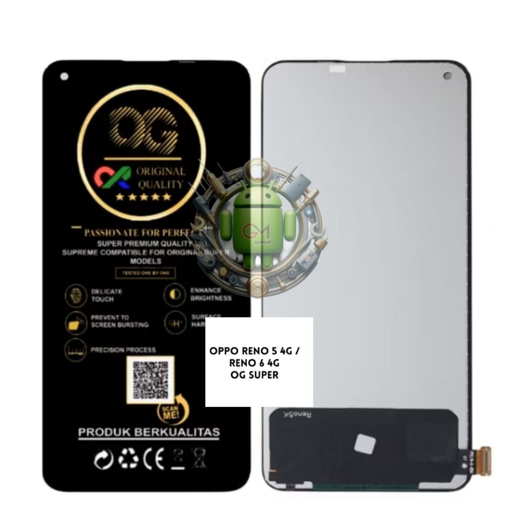LCD OPPO RENO 5 4G/LCD TOUCHSCREEN OPPO RENO 5 4G/6 4GFULLSET ORIGINAL