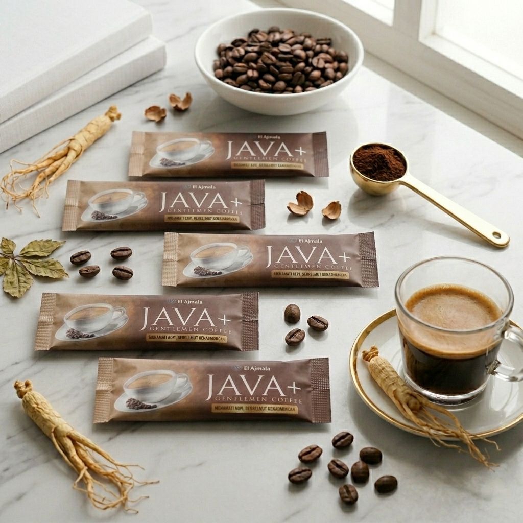 5 SASET Kopi JAVA Plus Kopi Gingseng Asli