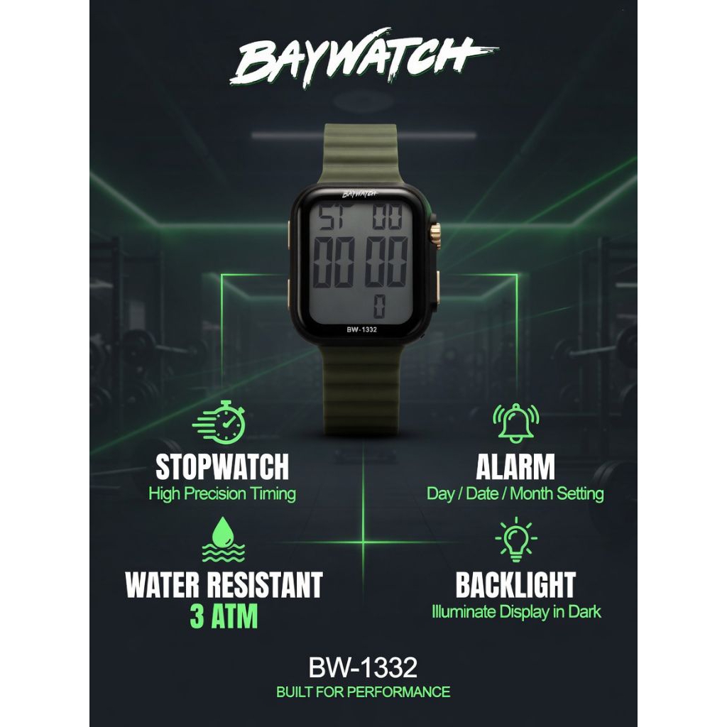 jam digital baywatch 1332