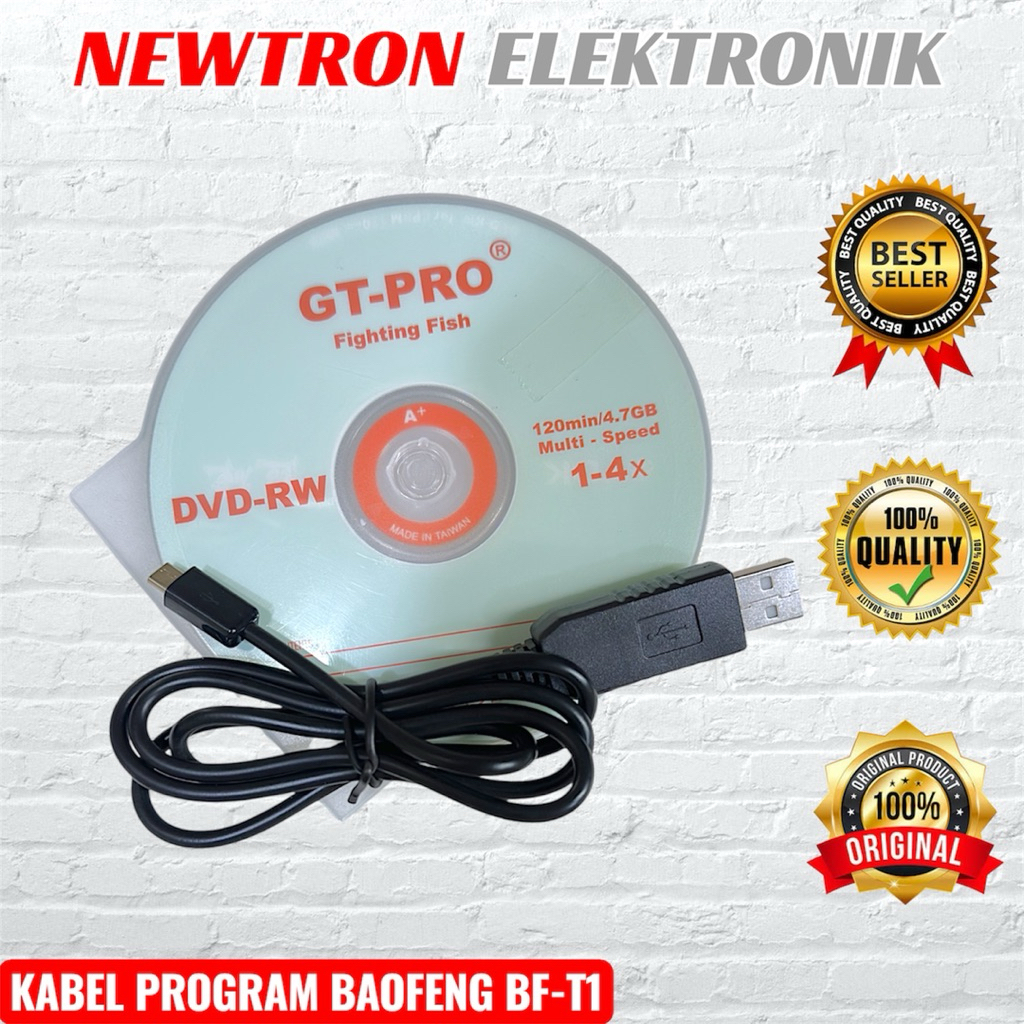 Kabel Program HT Baofeng T1 Software Kabel Data Micro Usb Pofung BFT1 BF-T1 Pro