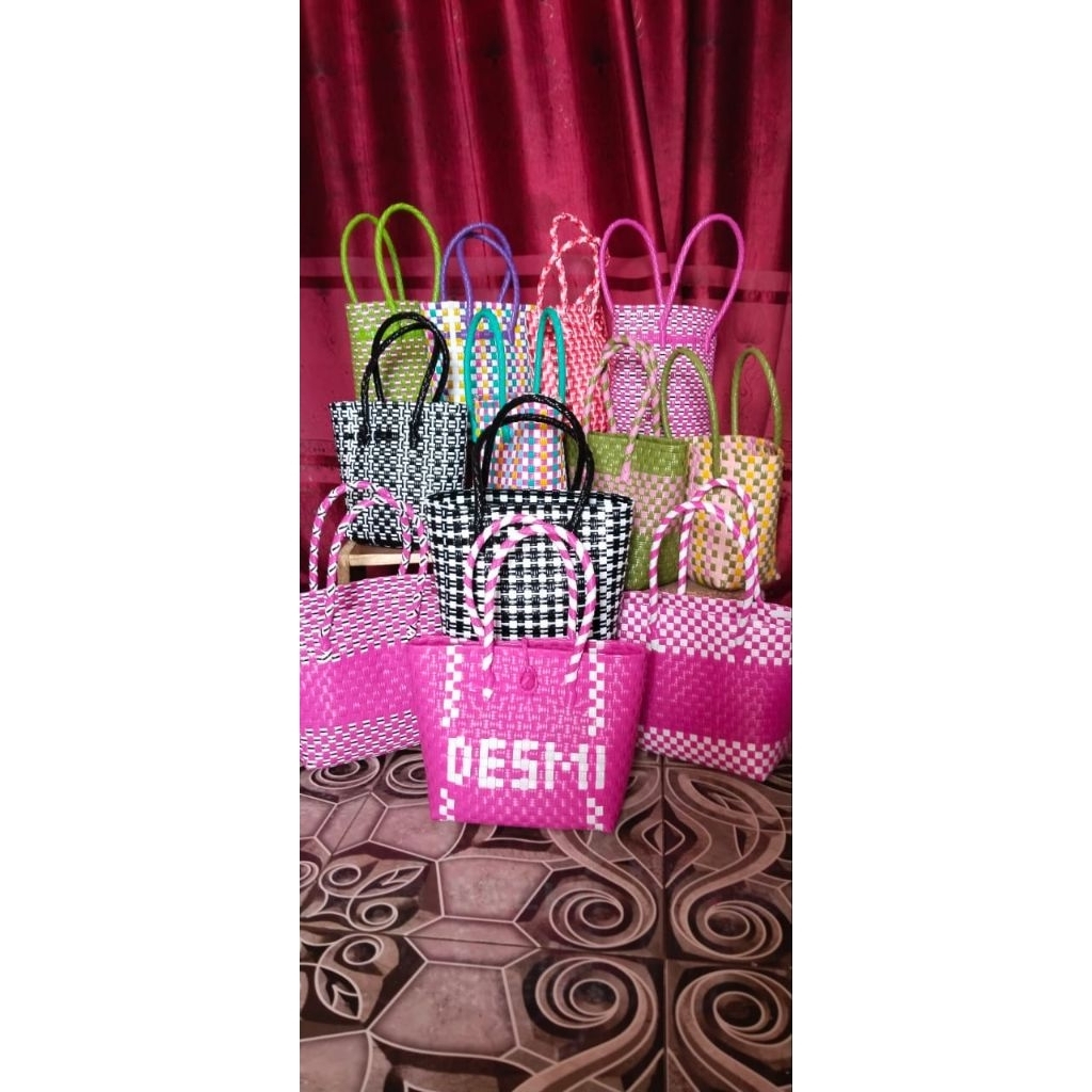 Tas anyaman tali jali