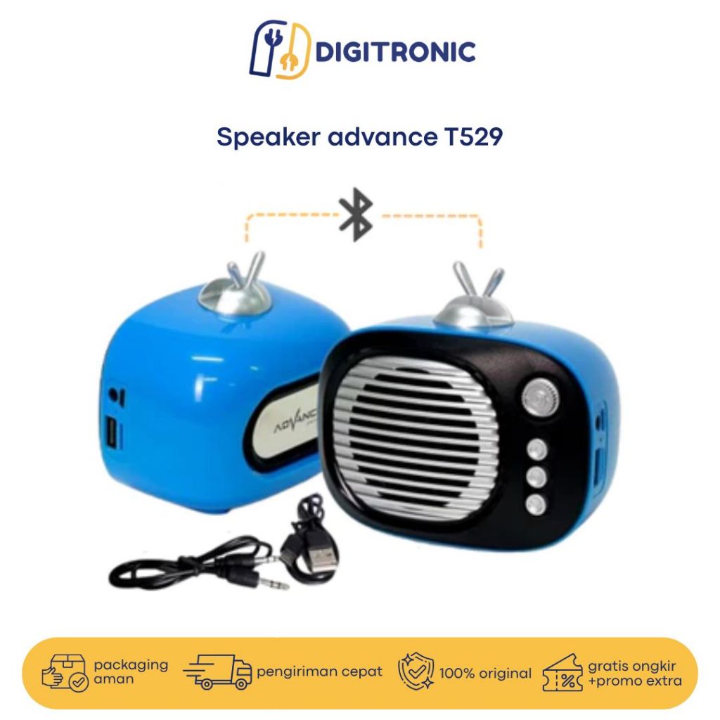 Speaker Bluetooth Music Box Speaker Retro Advance T-529