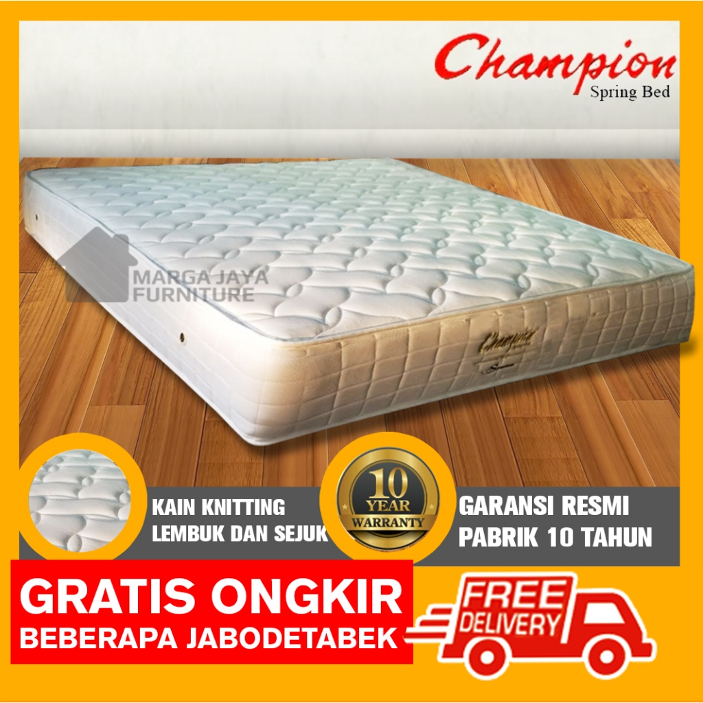 Kasur Tempat Tidur Spring Bed Matrass Mattress Springbed Champion Symbol 120 160 180 cm