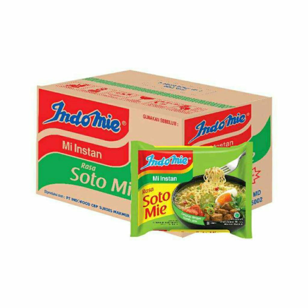 Indomie Soto Mie Instan 1 Dus Isi 40 Pcs – Rasa Soto Nusantara | Grosir Murah