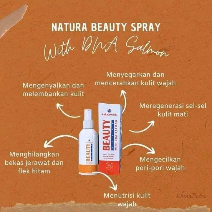 Natura Beauty Spray/Natura World Beauty Spray ORI 100%