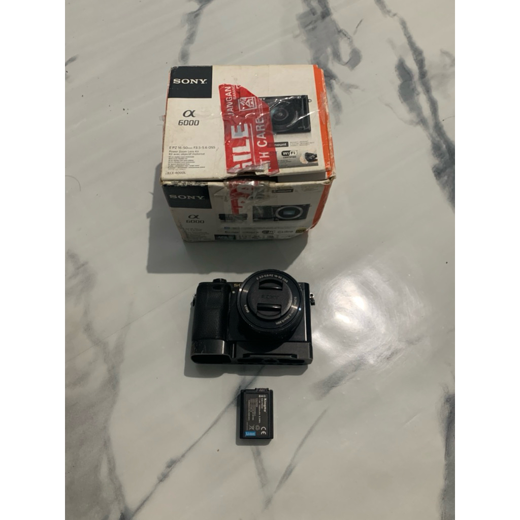 kamera sony a6000 + lensa kit