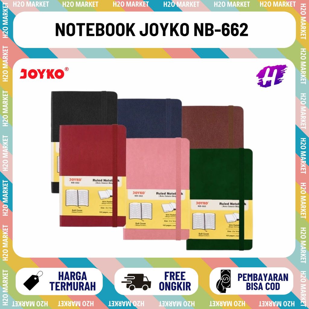 [H2O] Buku Tulis/ Note Book A6 Joyko NB-662
