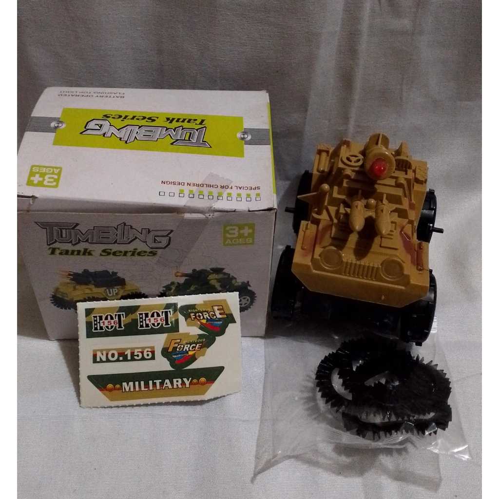 Mainan anak laki laki tumbling tank kecil series 156A mainan mobil jungkir balik