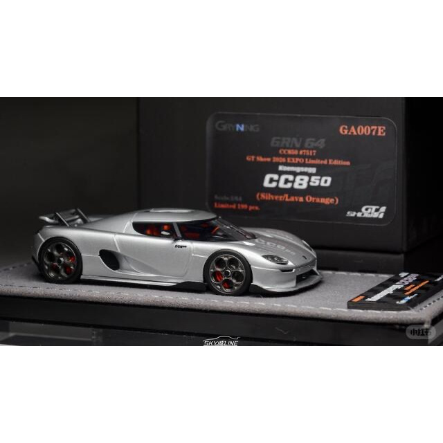 GRYNING KOENIGSEGG CC850 GT SHOW LIMITED EDITION DIECAST RESIN GRYNING KOENIGSEGG CC850 GT SHOW EVEN
