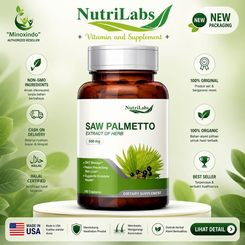 Saw Palmetto Nutrilabs DHT Blocker isi 100 Caps
