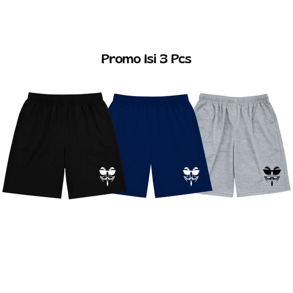 CELANA PENDEK ISI 3 PCS / CELANA PENDEK BOXER JUMBO KAOS BABYTERRY